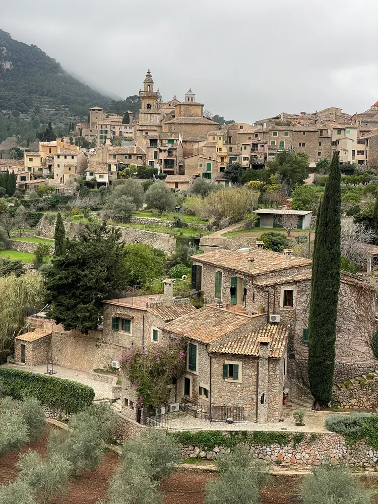 Sóller town plaza in the valley of gold on Tramuntana classic Mallorca cycling loop